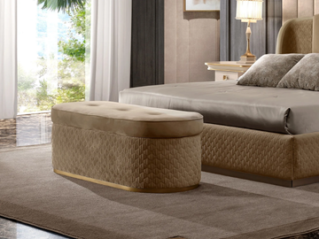 OLIVER - Storage fabric bench by A.R. Arredamenti - view 3